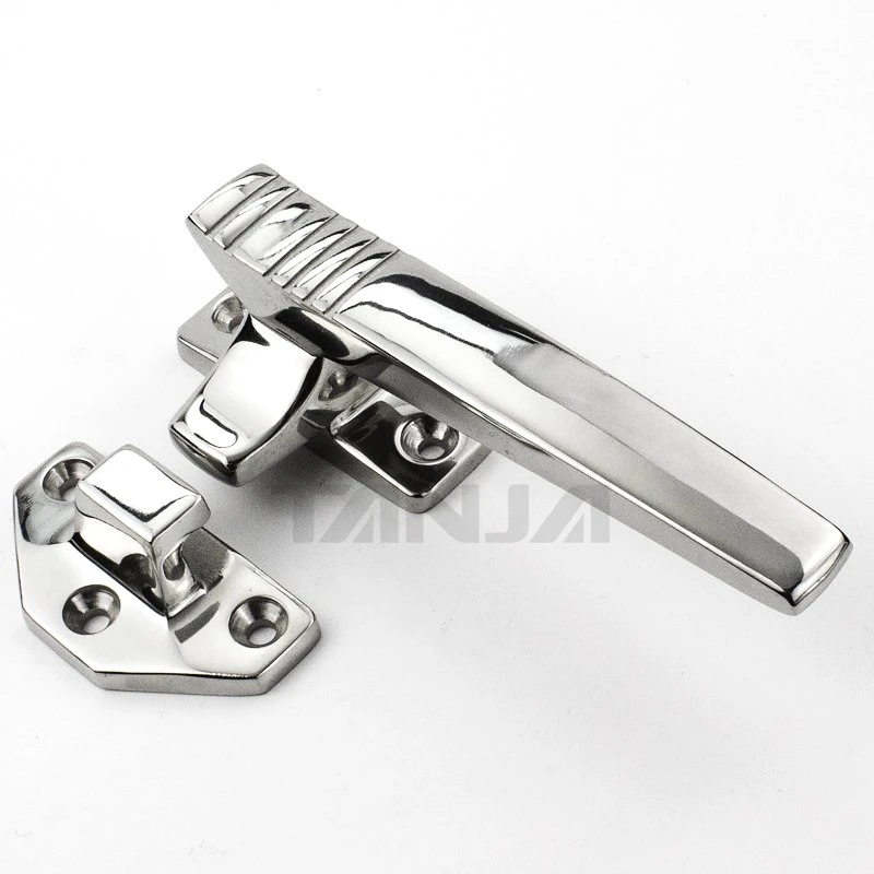 SS304 Precision Casting Compression Type Mechanical Door Handle Industrial Release Oven Pull Handle