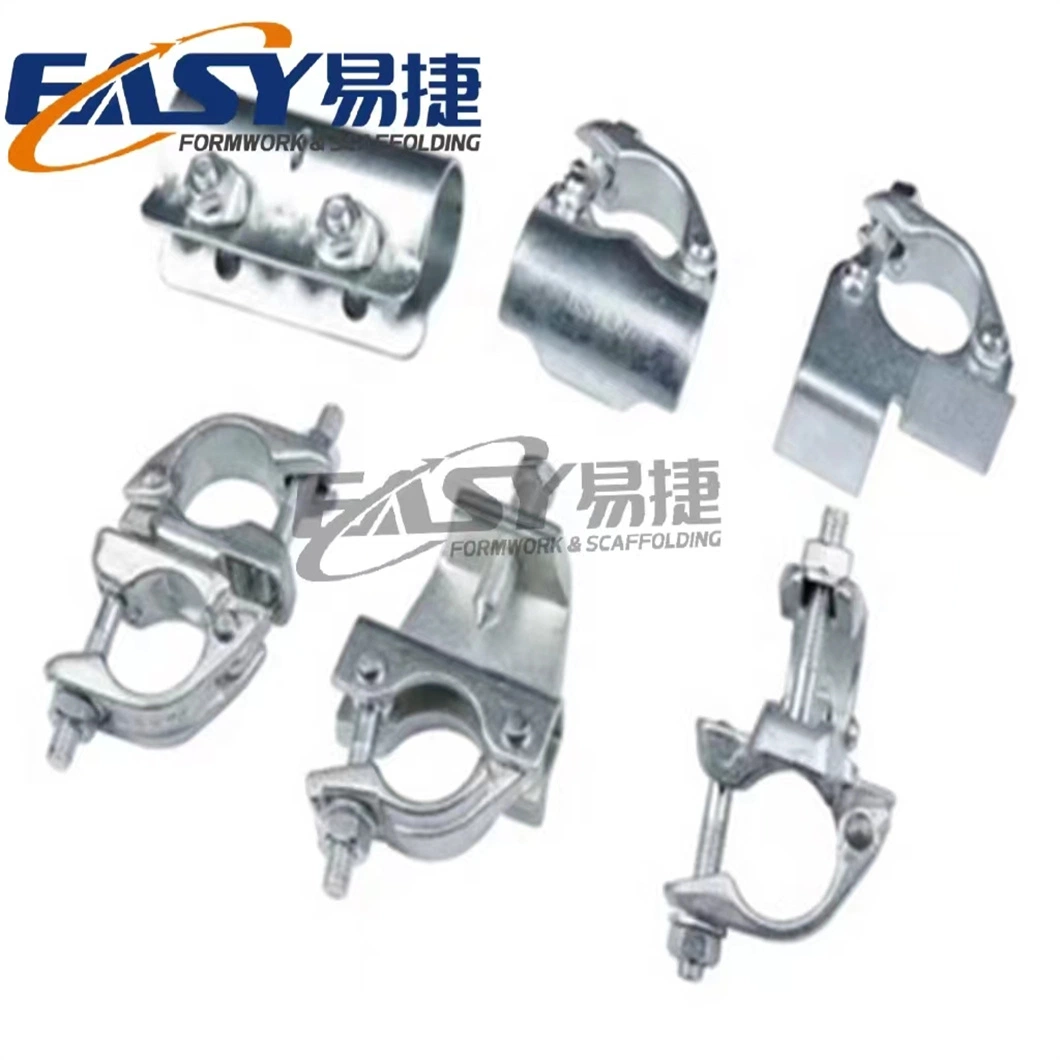 Facile 5% de réduction sur l'échafaudage BS1139/En74 48.3mm British Drop Forged Pressed Type Pipe Joint Coupler Beam Double Right Angle Swivel Scaffolding Clamp.