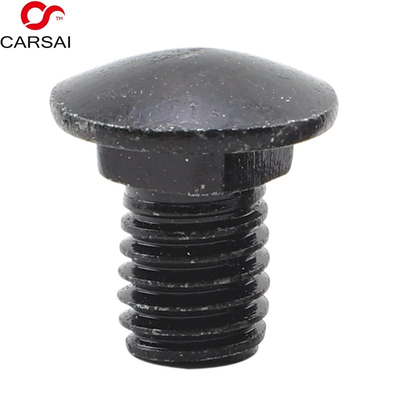 Carbon 304 Stainless Steel Black Oxided Zinc Plated Carriage Bolt Black Half Round Horse Head Screw Bridge Plow Coach Square Neck Bolts M4/M5/M6/M8