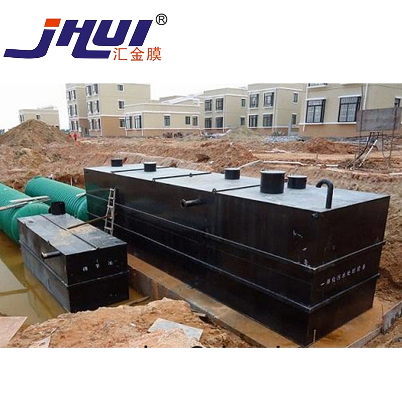 Mbr integrado de tratamento de águas residuais domésticas e equipamento para tratamento de águas residuais municipais