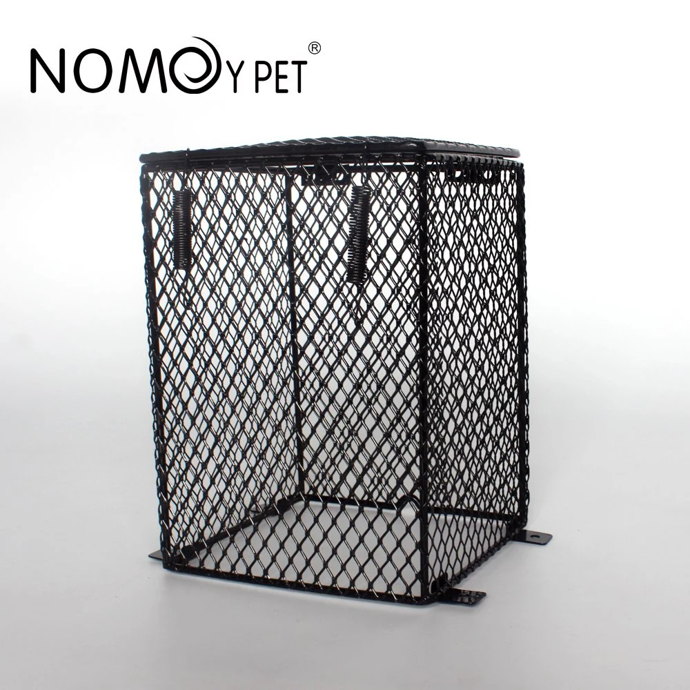 Nomoy Pet Factory Direct Sales Reptile Round Fixed Heat Protection Shield Light Cage Mesh Lamp Holder to Avoid Scald Nj-09