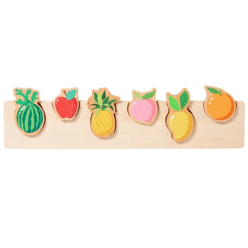 Puzzles en bois de fruits - Jouets éducatifs pour les tout-petits