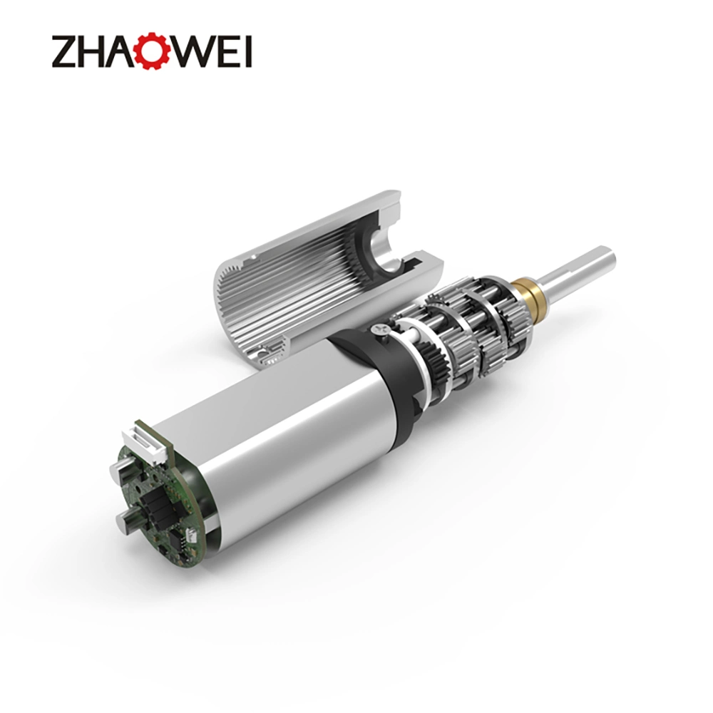 MD012012-24 Zhaowei 313rpm 1kg. Cm de alto par a bajo régimen de 12 mm de reductor de engranajes micro motor dc sin escobillas