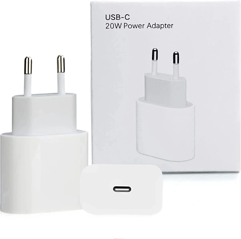 Us/ EU Plug Pd 20W Fast Charging Power Wall Charger USB C 20W Power Adapter for Apple I14 13 12 with Retail Packaging