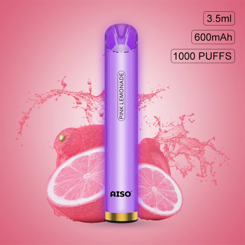 2022 Factory Aiso LED 1000 EGO 510 Disposable Puff Ecig with OEM/ODM