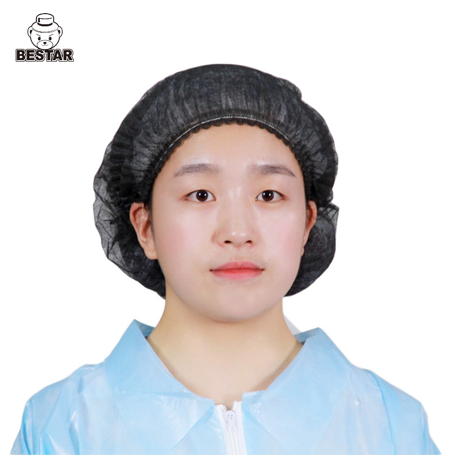 High quality/High cost performance  Breath Medical Bestar China Bouffant Mob Nonwoven Hairnet Nurse Cap