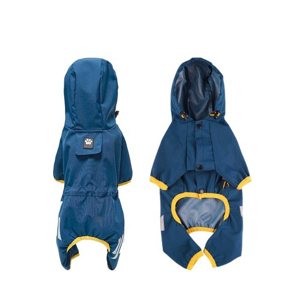 Fashion Eco Wasserdicht Puppy Jacke Haustier Regen Mantel Hund Kleidung Atmungsaktive Regenjacke im Freien Haustierkleidung mit Kapuze