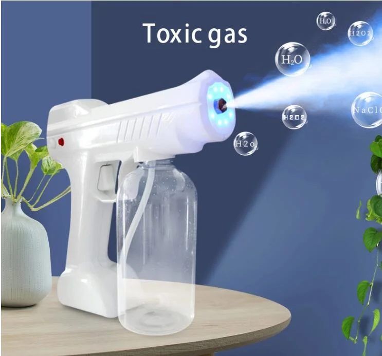 Luz azul portátil Esterilizador Nano Pistola de vapor de aniões