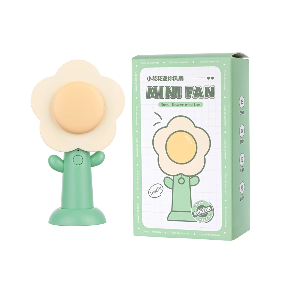 Mini Hand bunte Blume Geschenk Mädchen Ventilador USB Elektrischer Schreibtisch Lüfter