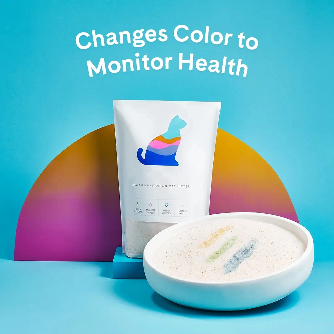 Color-Changing Hygroscopic Silicone Granule Health Care Indicating Silica Gel Monitoring Cat Litter