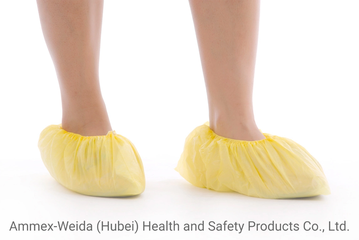 Proteção para calçado CPE de uso médico descartável, não irritante e não tóxico Para o ambiente médico