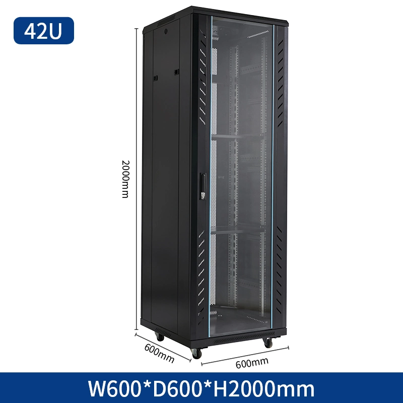 19inch Vertical Sever Rack Network Cabinet 42u with Shlef and PDU Fan 600 (w) *800 (D) Rack