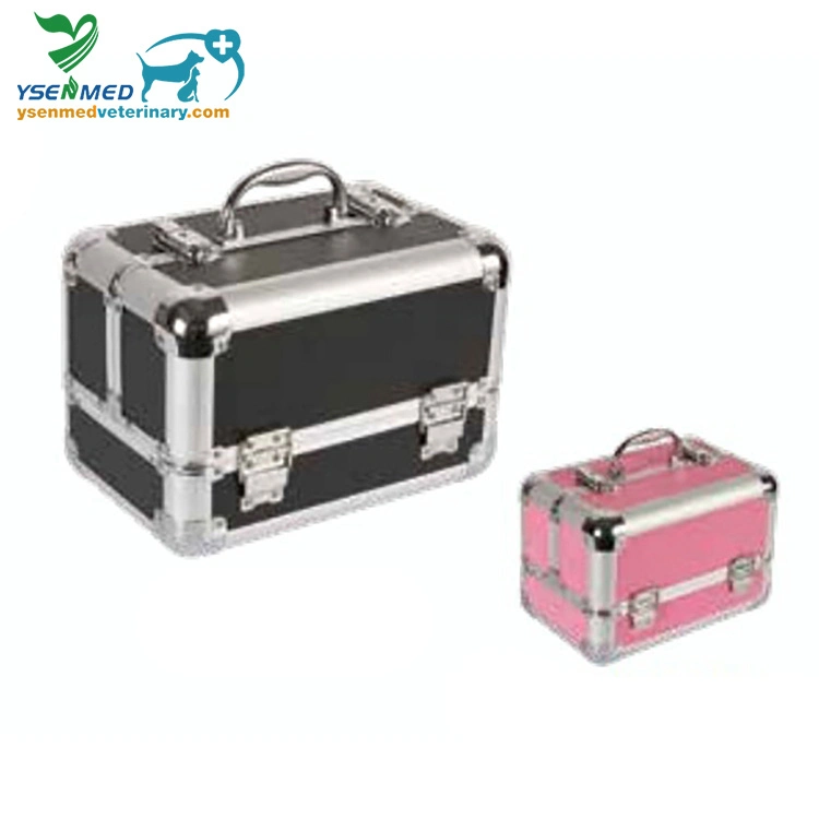 Ystk-608 Equipo médico Vet Mobile Tool Case con arrastre colapable Asas