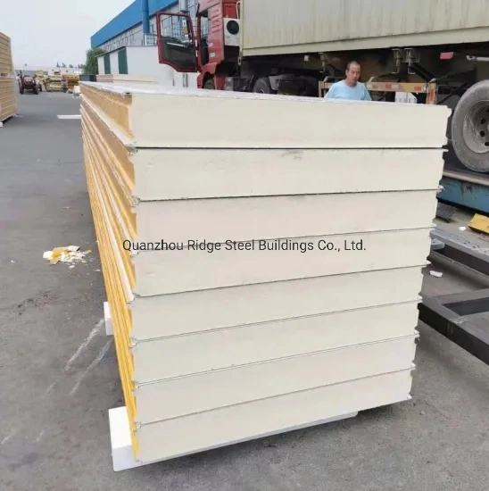 Heat Insulation PU/Rockwool/EPS Sandwich Panel Building Material