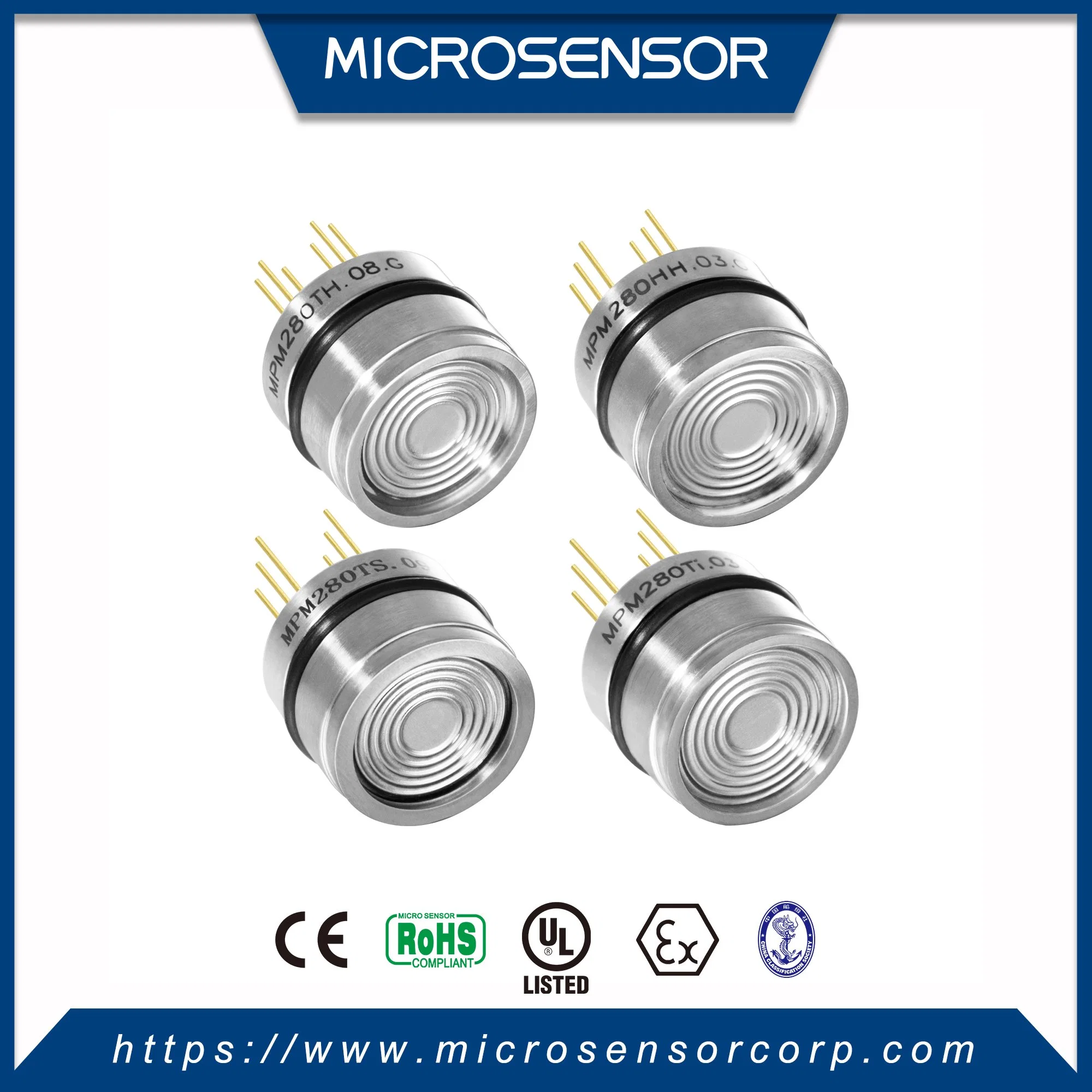 Temperature Compensated Air Water Tank Oil Piezoresistive Customized OEM Pressure Sensor