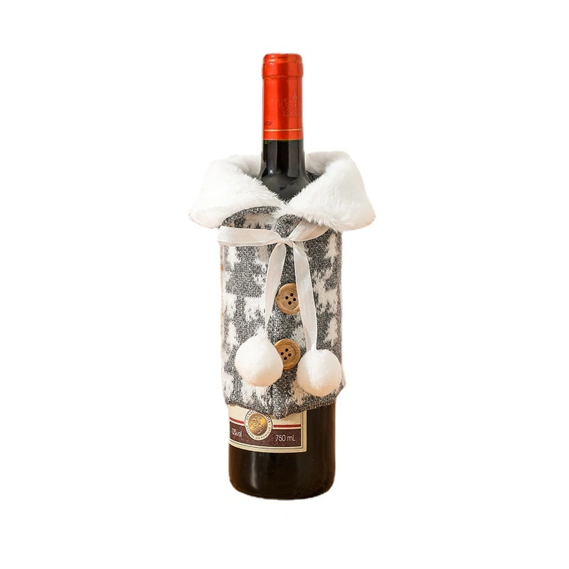 Creative Moose Knitting Plush Wine Champagne Bottle Cover