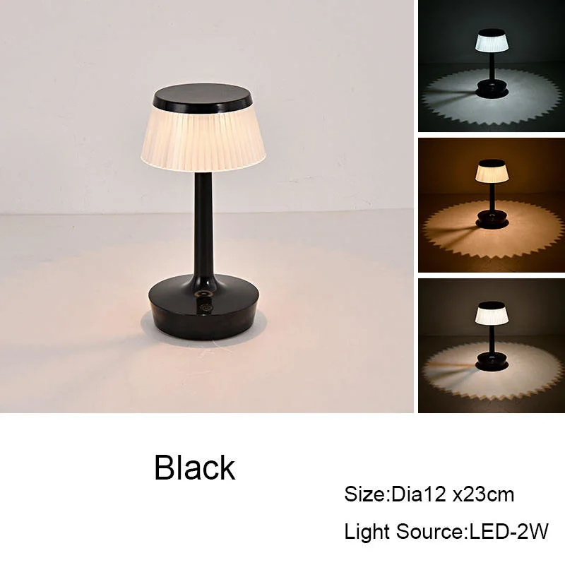 New Design Hotsales Bed Side Lamps Lamparas Decorativas Acrylic Cordless Table Lamp