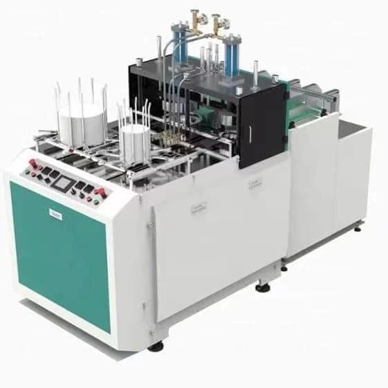 Machine automatique de fabrication de boîtes en papier hydraulique pour aliments, machine de fabrication d'assiettes en papier