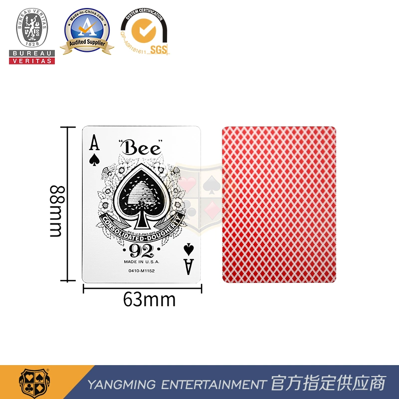 Rot Blau Poker Karte 310g Schwarz Kern Papier American Original Casino-Tisch