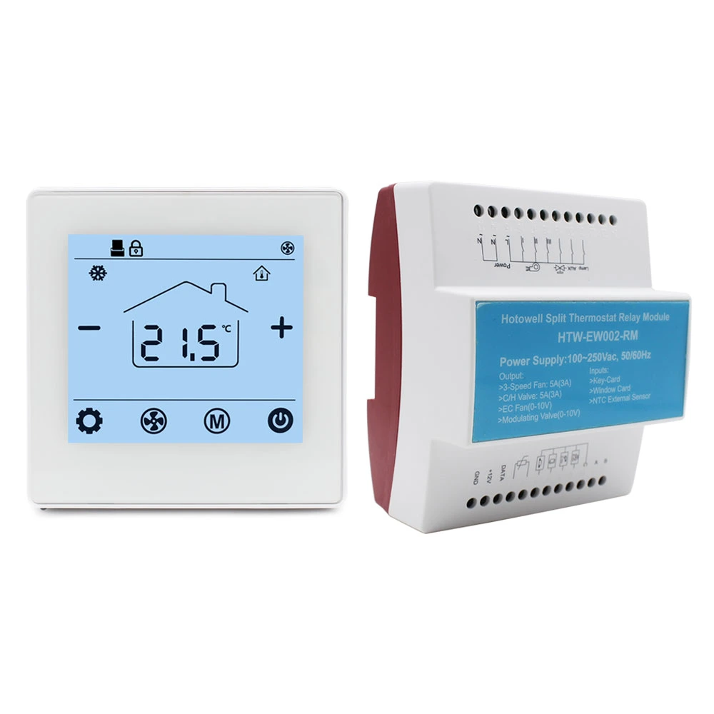 Central Air Conditioner Parts Room Modbus A/C Thermostat for Hotel HVAC System