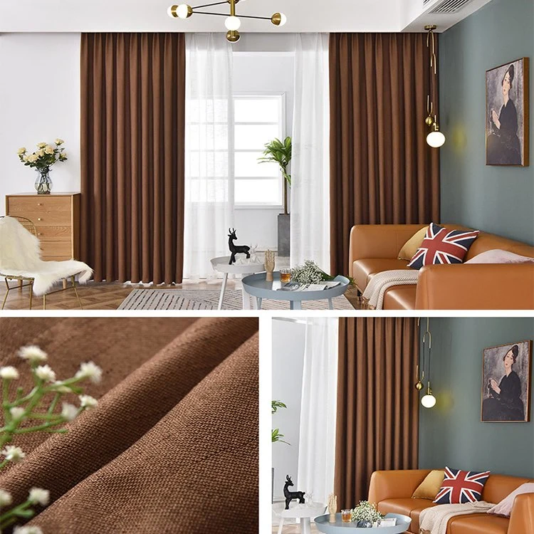 High quality/High cost performance  Hotel Wholesale/Supplier Curtains Decorative Polyester Modern Window Hospital Curtain Cotton Fabric