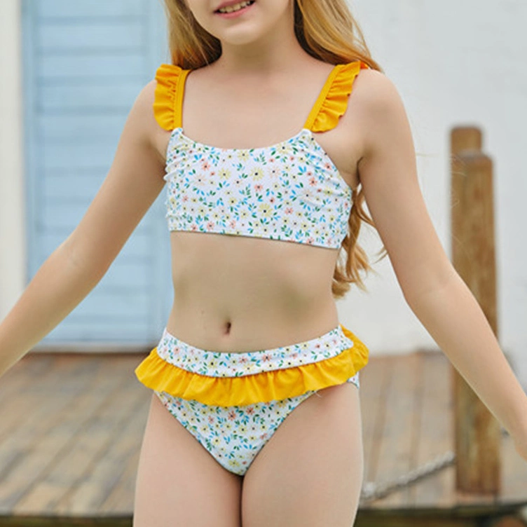 SJ-B2006 Baby Girls&prime; Swimwear Designer Swimsuits Kids Bikini Beachwear