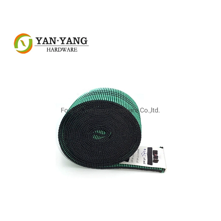 Durable Furniture Accessory Sofa Tension Belt 5cm Elastic Webbing in Green Color