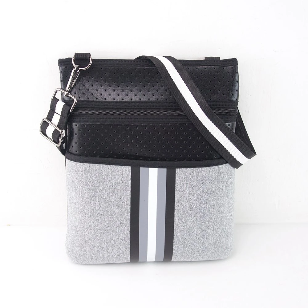 2021 New Arrival Men and Women Neoprene Crossbody Handbags Purse Neoprene Crossbody Flat Message Beach Bag