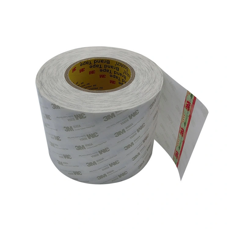0.14mm Thick 3m Tissue Tape 3m 9080A/9080ab Double Sided Tissue Tape Can Be Custom Shape