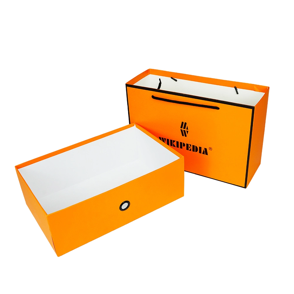 China Wholesale/Supplier Custom Packaging Box for Shoe Cardboard Paper Shipping Box with Handle