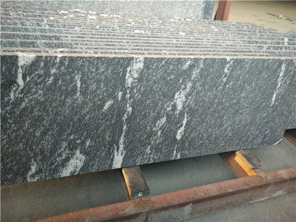 China Natural stone snow grey Polished/Honed/Flamed/brushed/Sandblasted granite tiles for interiors/ exterior/outdoor floor