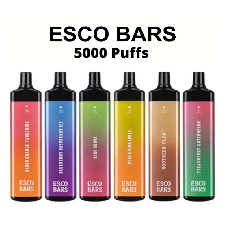 2022 New Arrival Esco Bars 5000 Disposable/Chargeable Vape Pen Electronic Cigarette Wholesale/Supplier Vaporizer Disposable/Chargeable Vape Device 5000puff Atomizer OEM