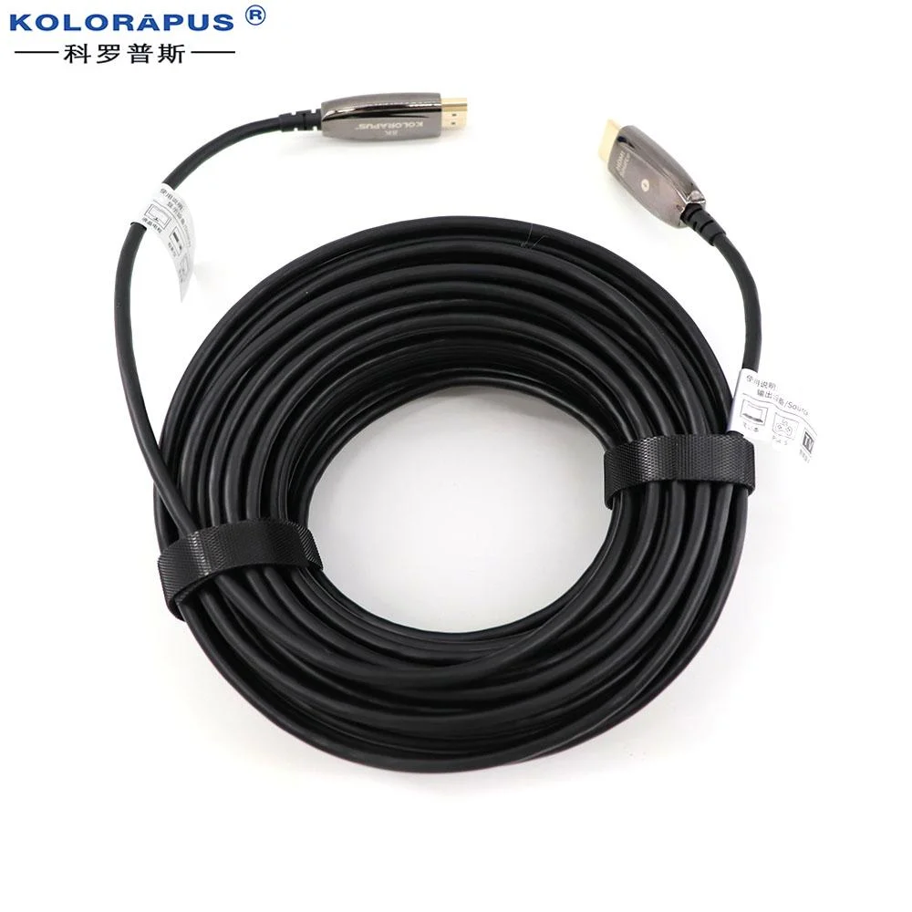 Kolorapus 5m 10m 15m 20m 25m 30m 50m 100m HDMI 8K 60Hz 48gbps 4K 60Hz 18gbps Aoc HDMI 2.1 2.0 Ultra-HD Active Optical Fiber Optic Cable