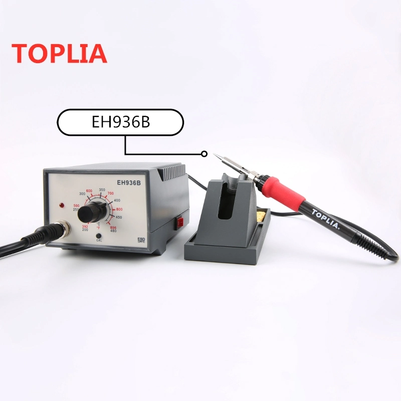 Toplia Anti-Static Micro-Controlled Soldering Station ferramenta de reparação de soldadura ajustável Eh936b Ferramentas de soldadura do aquecedor de cerâmica