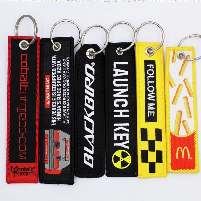 Custom Embroidered Keychain Embroidered Key Tags