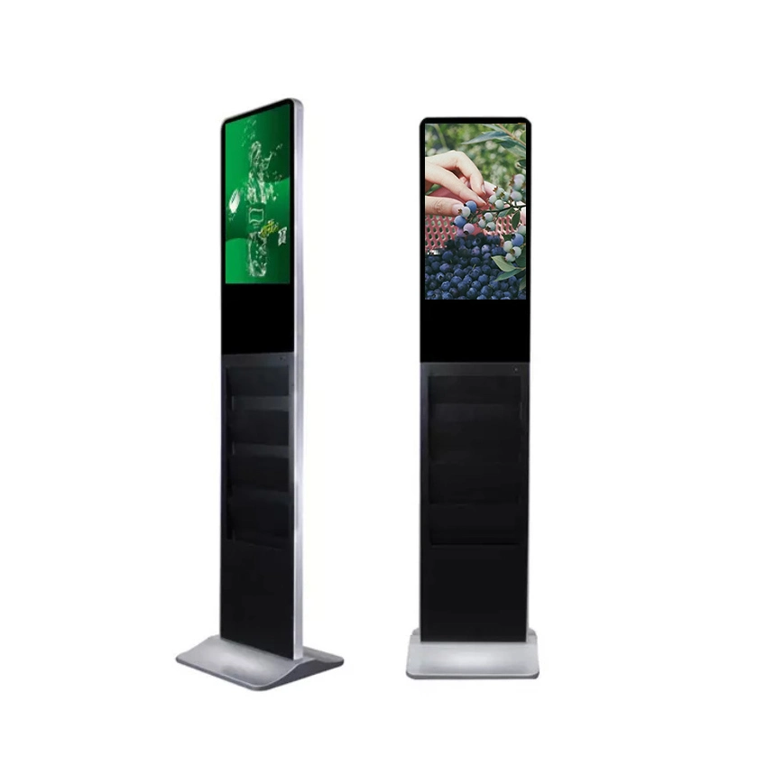 Hot Sales Newspaper Holder Floor Standing 21.5 Inch Digital Signage Advertising Display