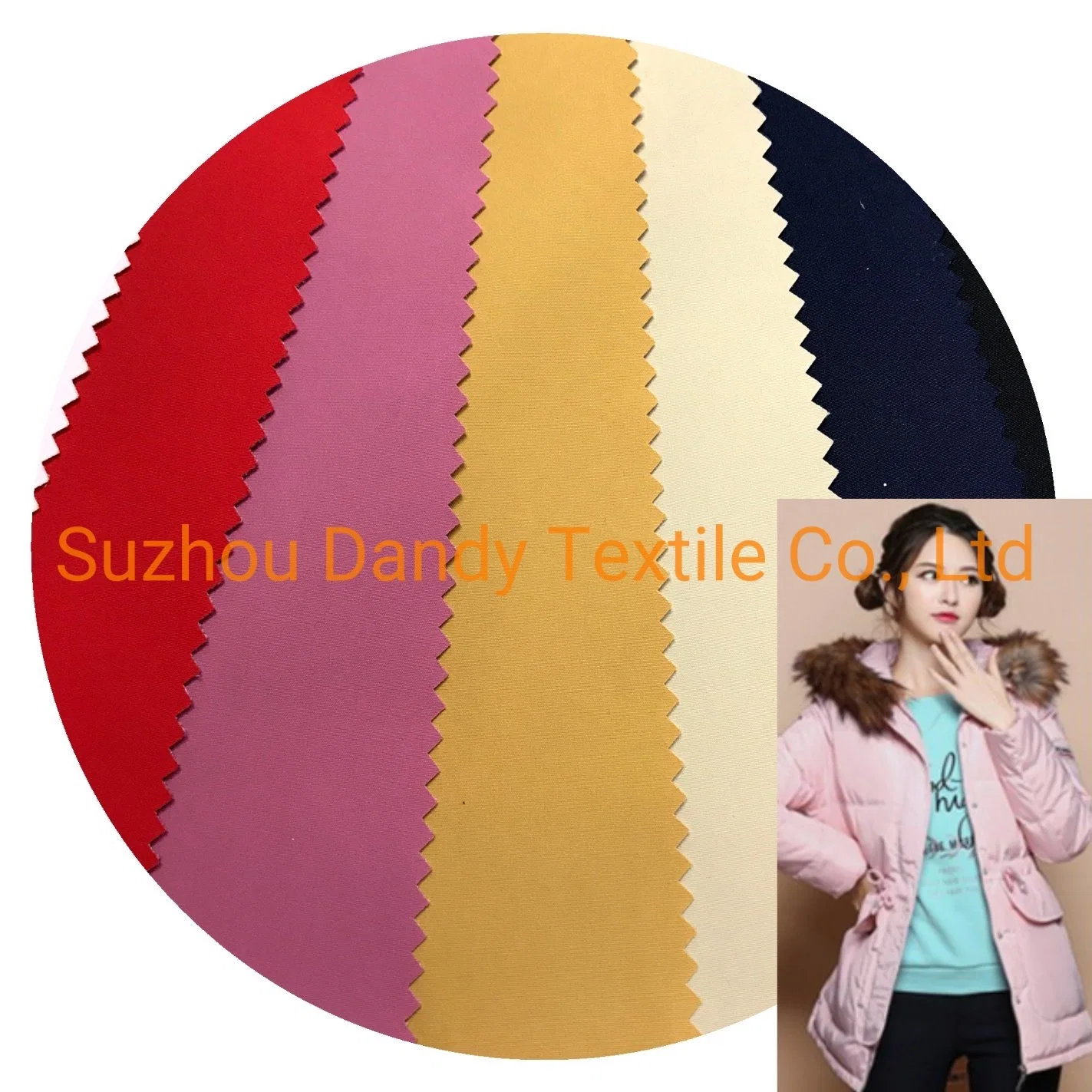 Good Service China Yarn Dyed 100% Polyester Down Outdoor Jacket Function Fabric