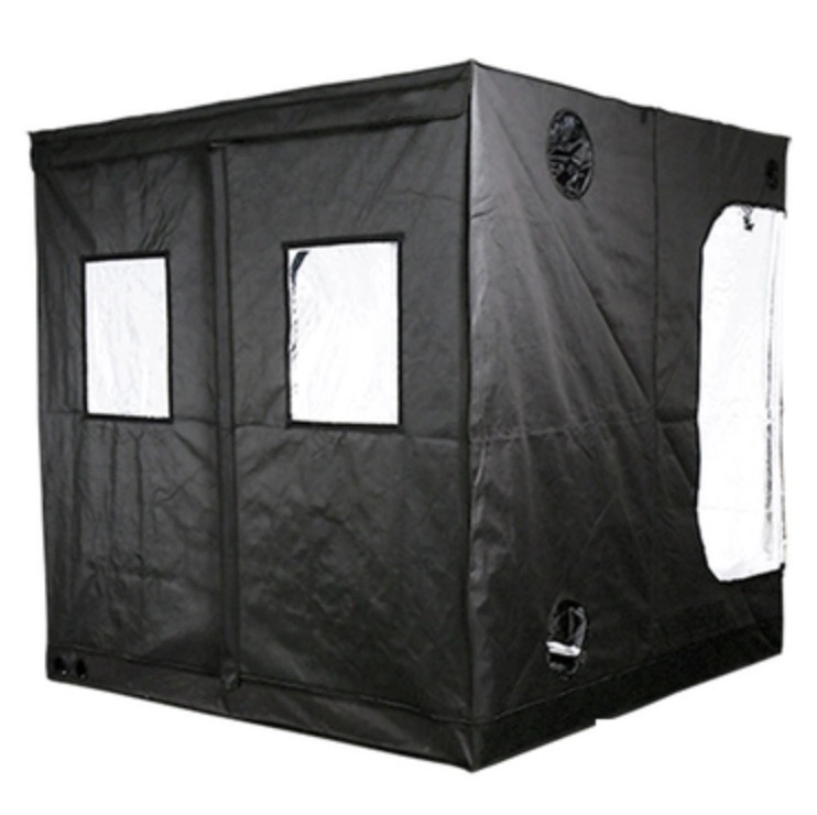 Fabricante profesional de tejido altamente reflectantes 210D 600d 1680d Mylar duradero planta crecer Carpa con puerta recta