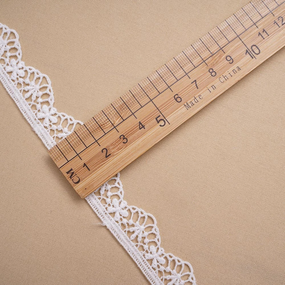 China Factory Wholesale High Quality Custom Factory Embroidery Bridal Chemical Lace Trim Purfle