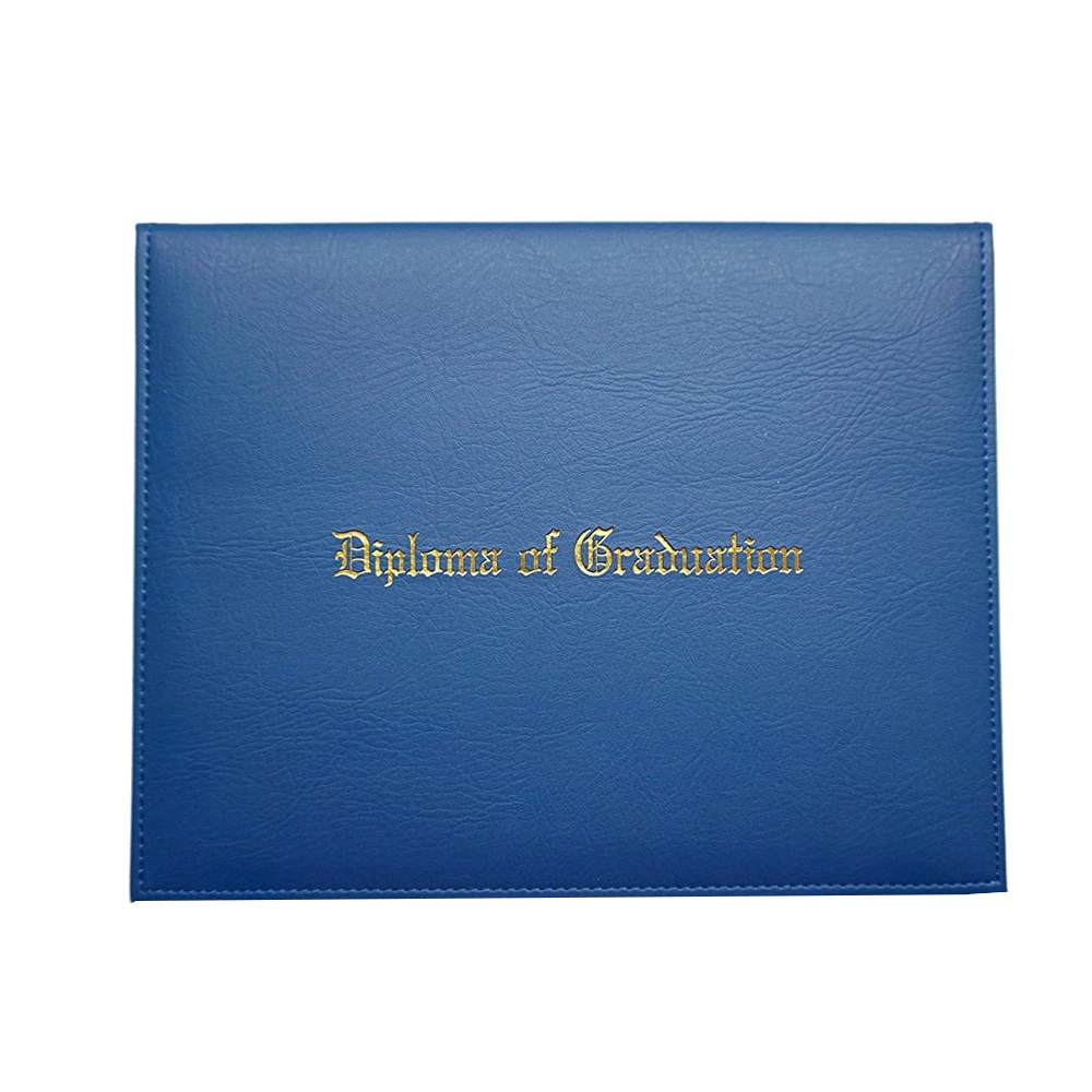 Custom Logo Faux Leather College Diploma Folder Certificate Holder