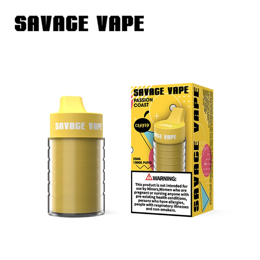 E Cigarette Savage Vape 10000 Puffs Bar Diposable Vape Puff 9K 10K Mesh Coil Electronic Cigarette Puffbar Wholesale/Supplier Vape Empty Vape