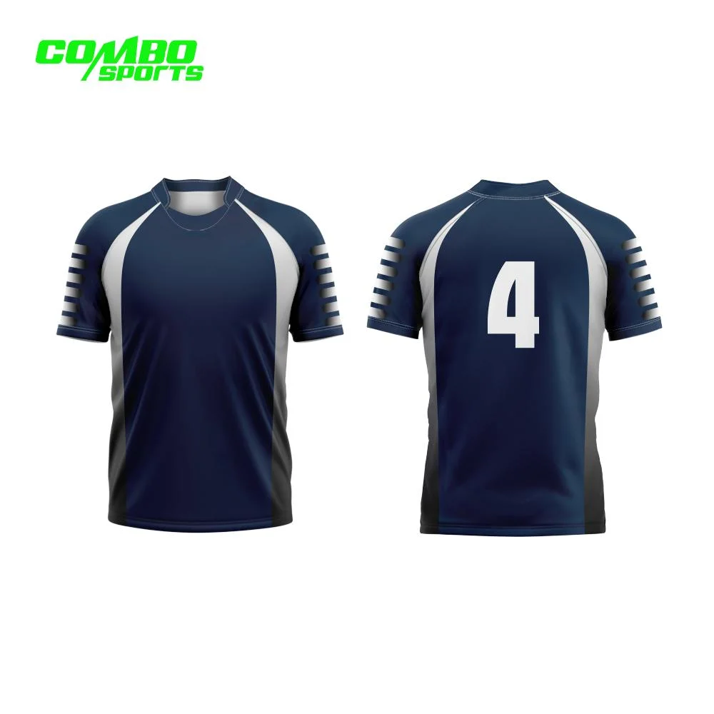 Venda por grosso de Rugby Barata Jersey Qualidade Superior Rugby Jersey homens Custom