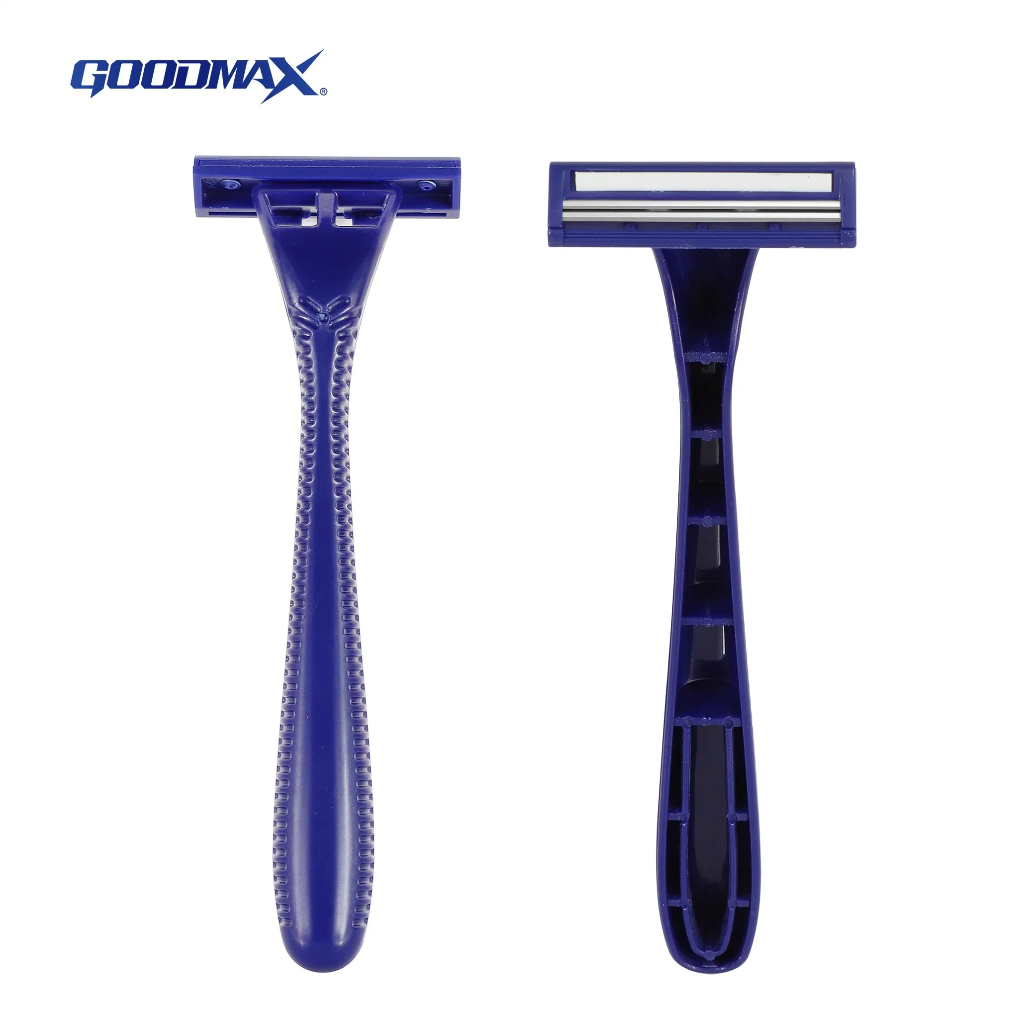 Classical Twin Blade Disposable Shaving Razor with Plastic Handle