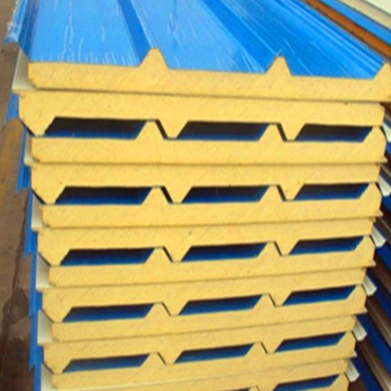 Roof Wall Cutting EPS/Rockwool/PIR Sandwich Panel for Steel Structure