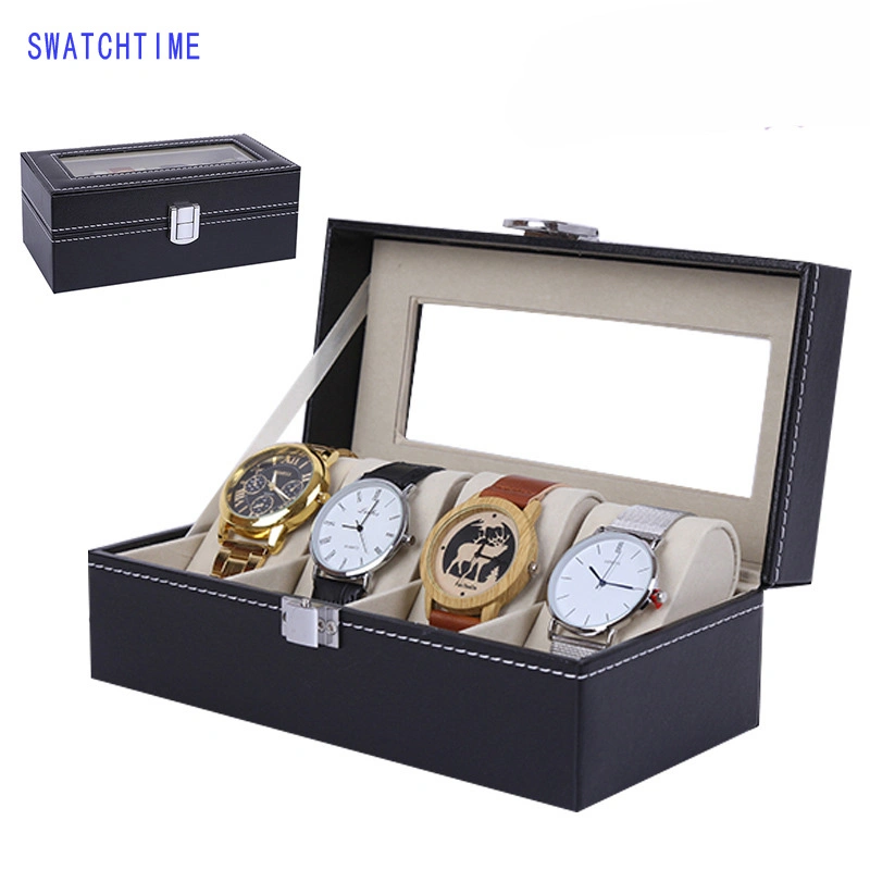 Wholesale High Quality PU Leather Watch Packing Box Watch Outdoor Suitcase Display