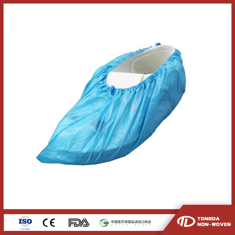 Disposable Waterproof PE/CPE Plastic Shoe Cover for Laboratory