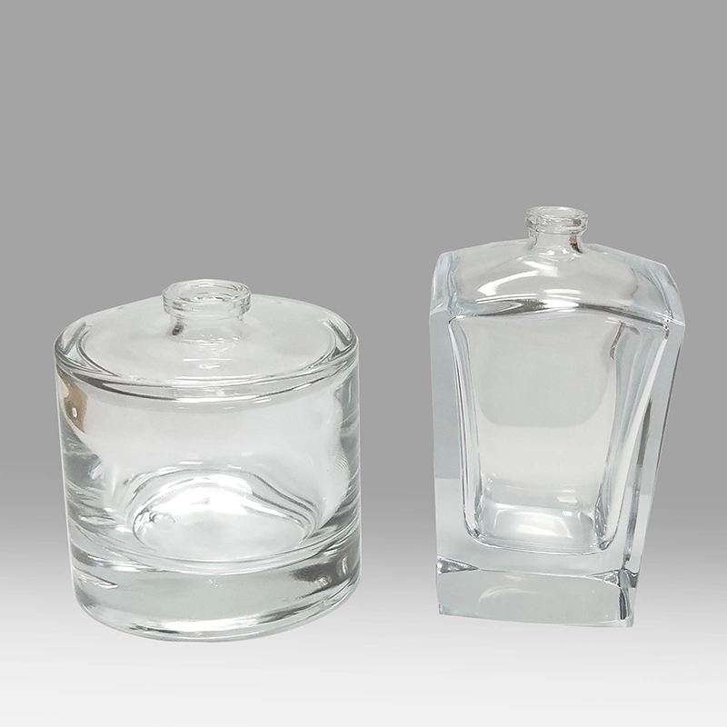 Wholesale/Supplier Super Clear Hand Polished Glass Perfume Bottle with Aluminum Cap