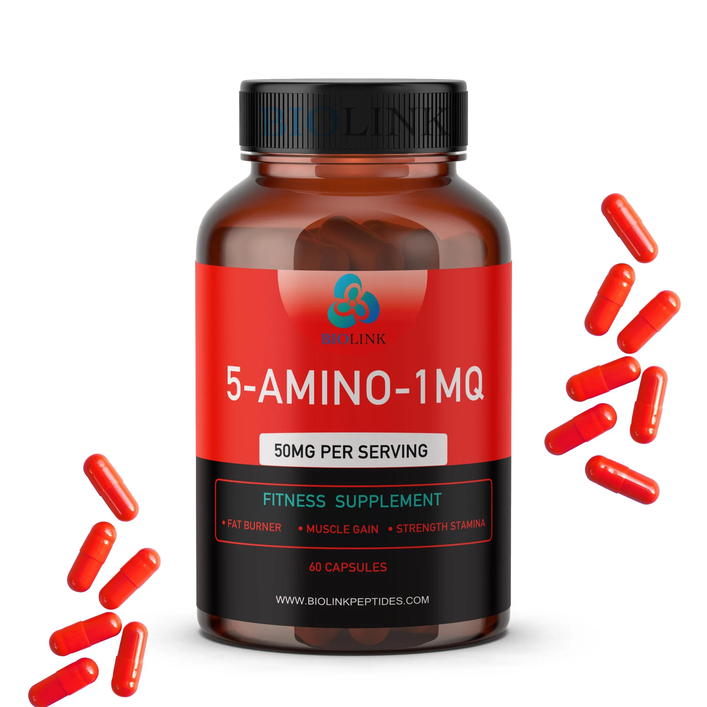 50mg/Capsules 5-amino-1mq Terapia peptídica tratamento Adipogenesis e obesidade E.U.A. Stock CAS: 42464-96-0