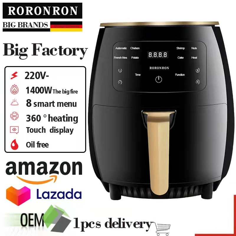 Air Fryer 2024 2023 مرقد هواء فرن محمصة هواء فراير Air Fryer مجفف شعر هواء بقوة 650 واط من الفولاذ المقاوم للصدأ وفرن هواء لا يوجد فرن هواء بميكروويف زيت، مجفف هواء