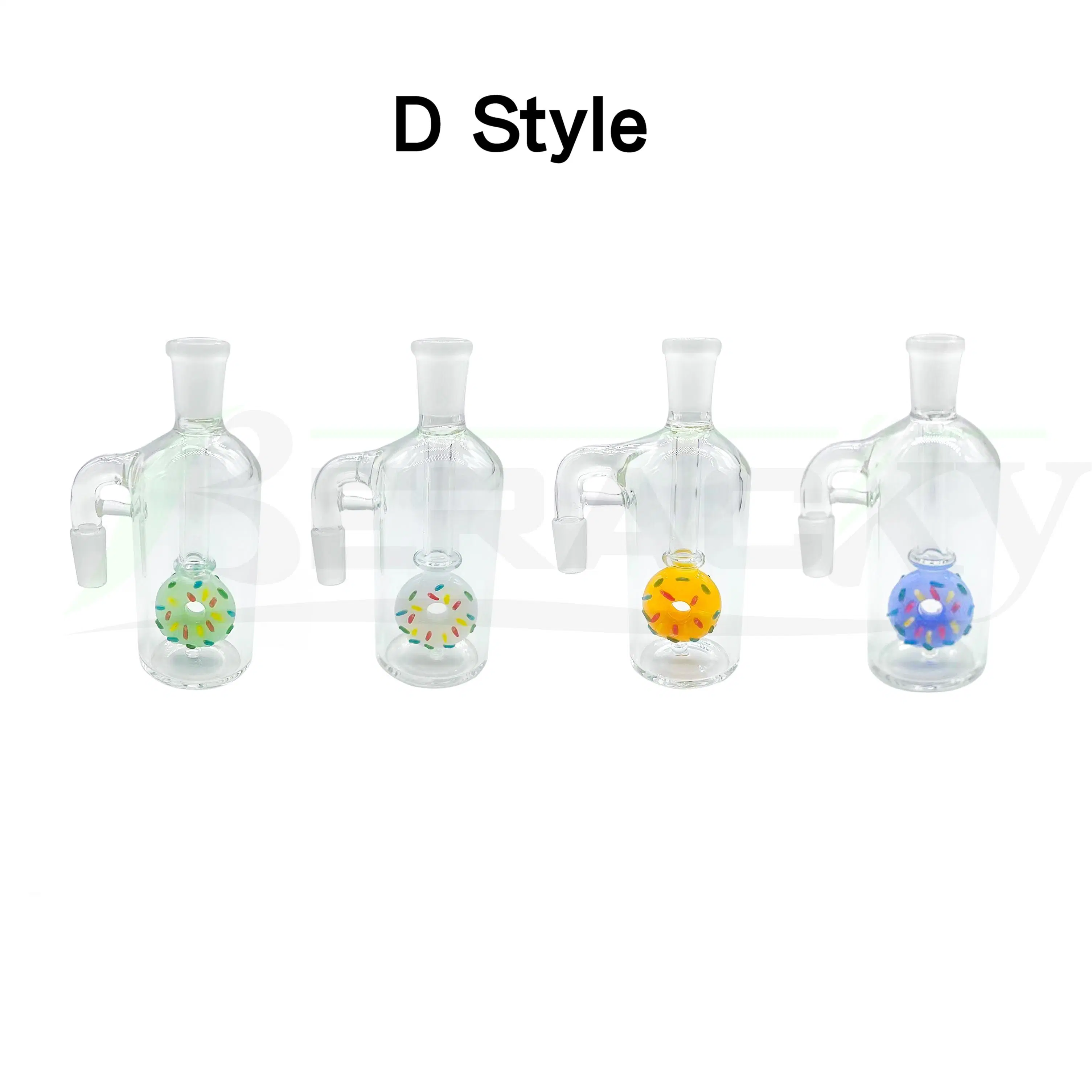 Wholesale/Supplier 4 Styles Glass Ash Catcher with Silicone Container Base Reclaim Catcher